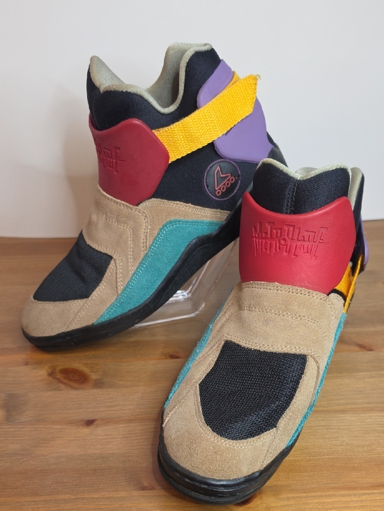 Rollerblade Other - Vintage 1990s Rollerblade Metroblade multicolor suede Inline Skate Shoes - Rare